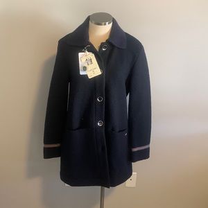 NWT SAINT JAMES WOOL SWEATER COAT